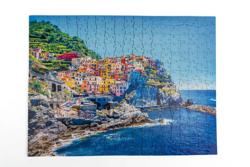 Cinque Terre, Italy wooden puzzle, assembled